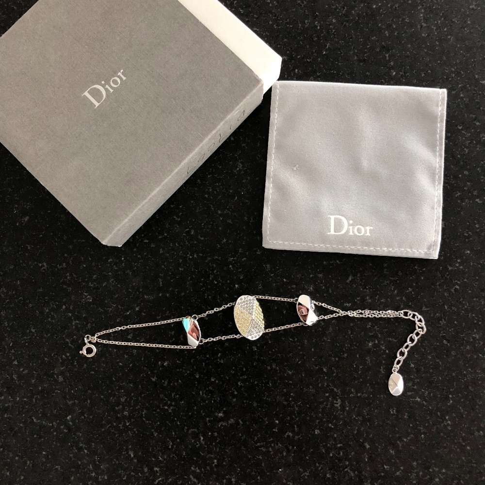 MY DIOR Bracelet silver rod yellow